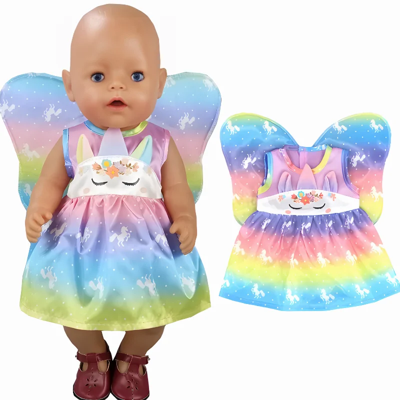 Baby Doll Clothes Overalls For 17 Inch Reborn Baby Doll Outwear Child Girl Birthday Gift doll clothes
