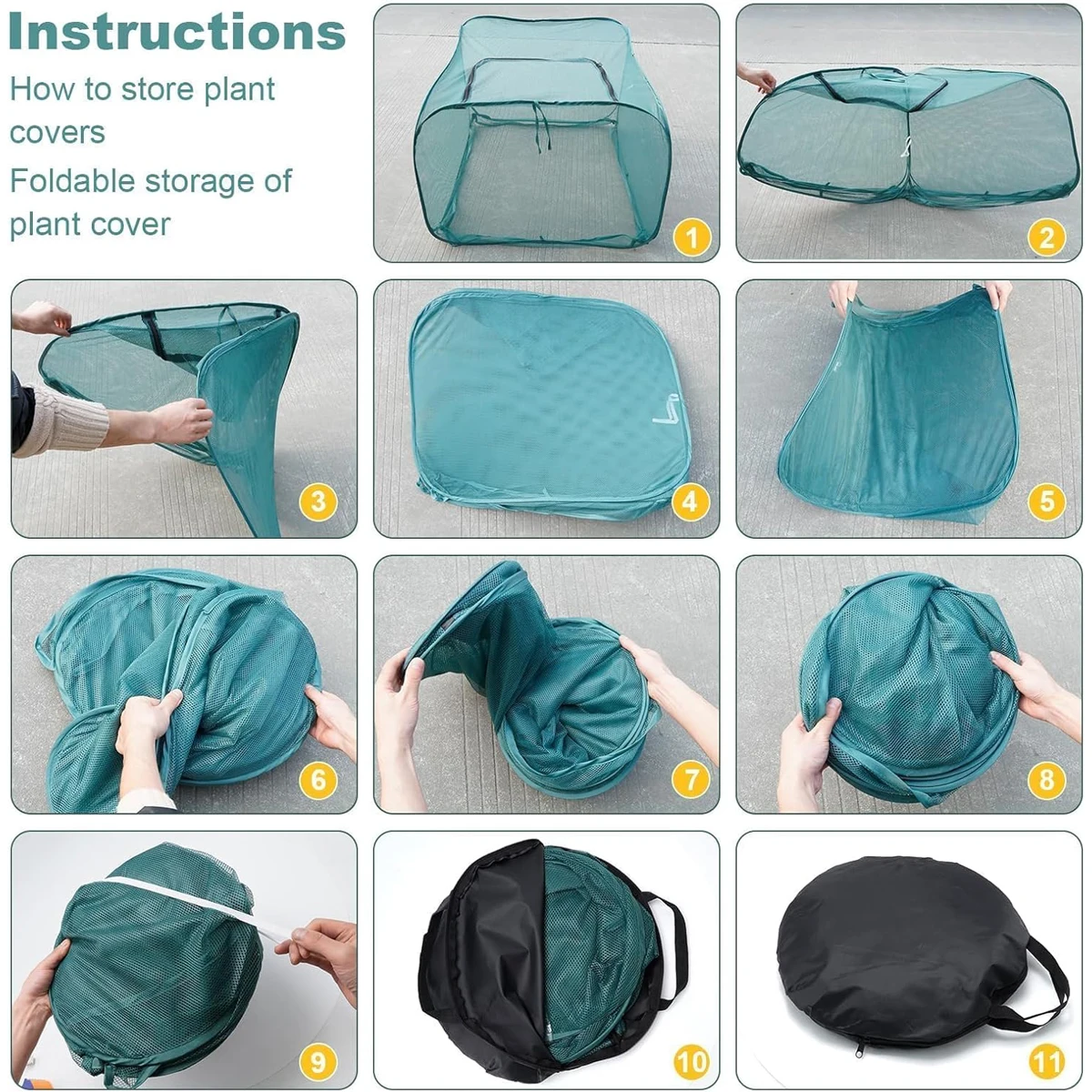 Frost-Proof Garden Plant Protective Cover with Popup Design