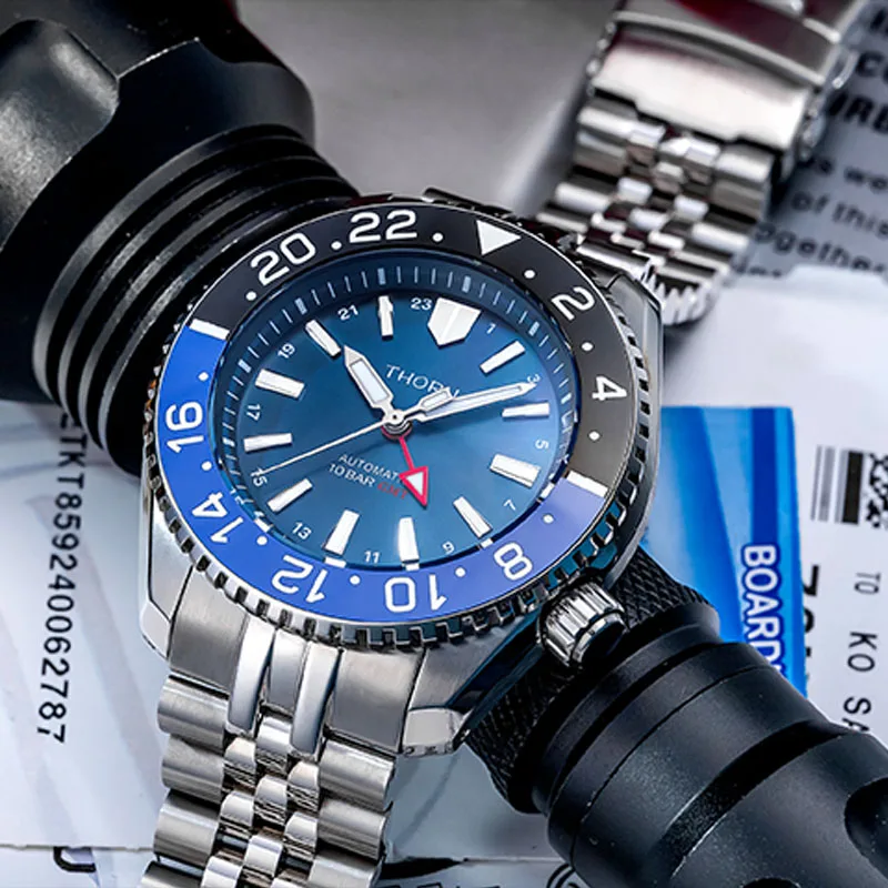 

Часы мужские наручные с сапфировым стеклом и двойной дугой, 6460 м