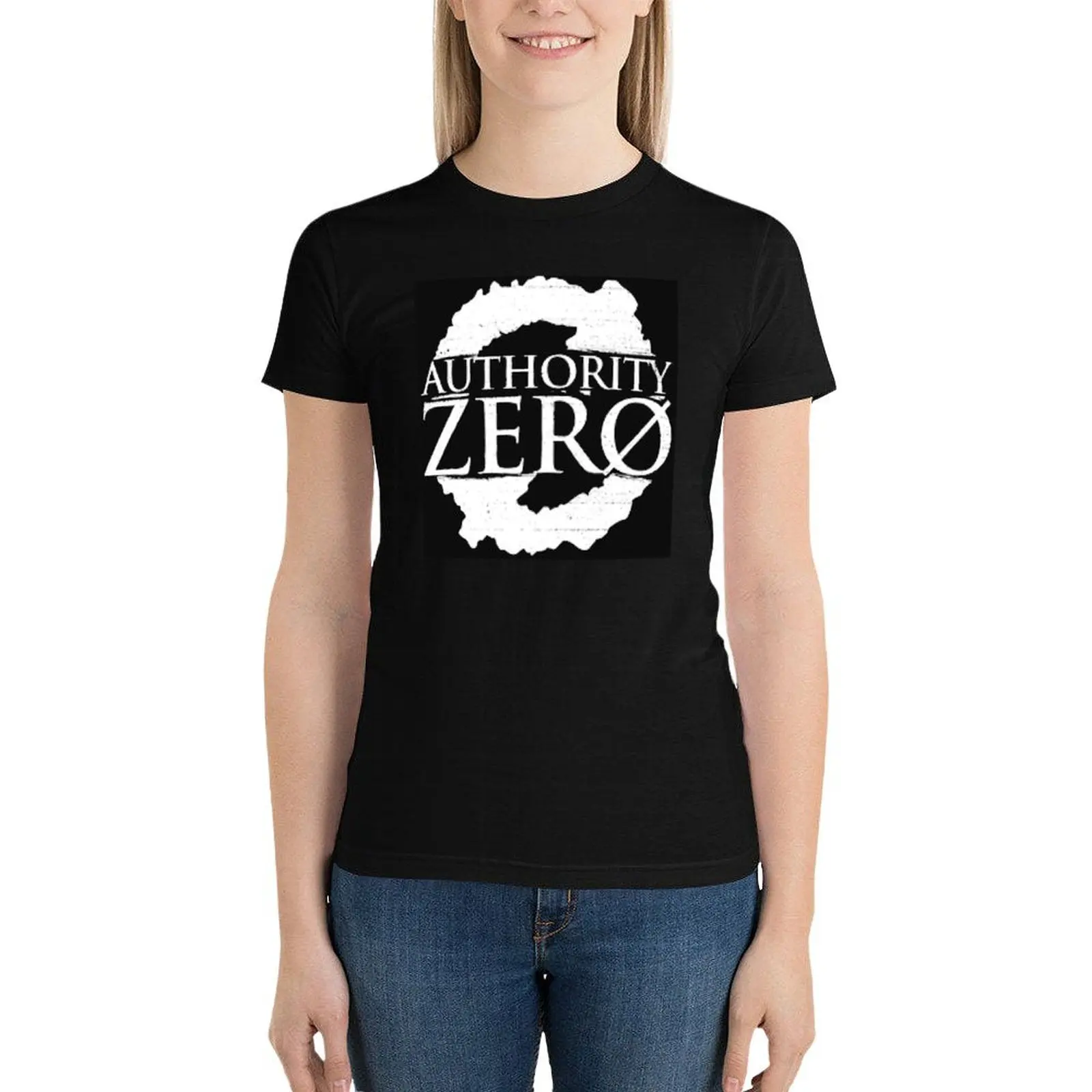 Authority Zero T-Shirt tops cute tops summer clothes Aesthetic clothing t-shirt dress for Women plus size sexy