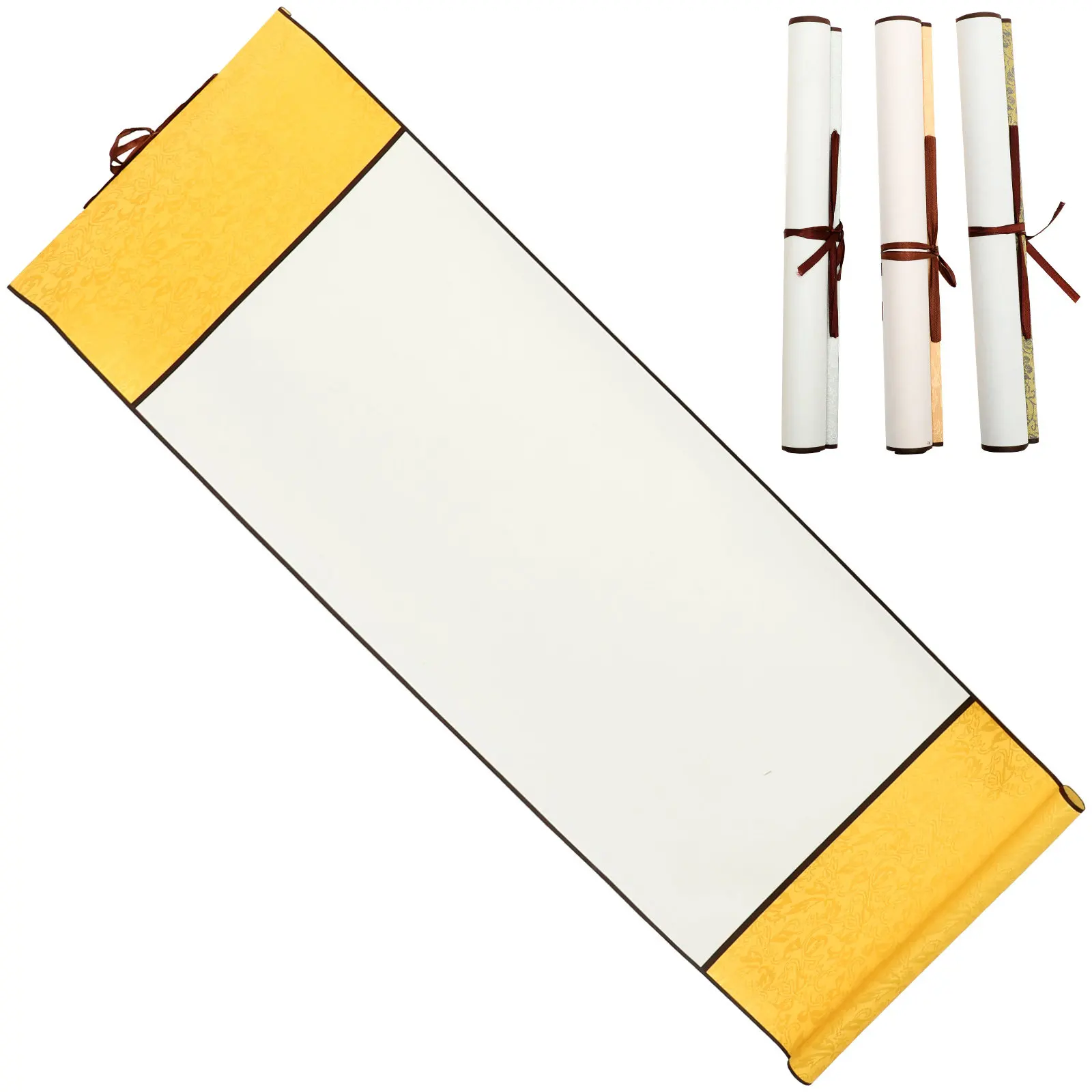 4Pcs 다기능 빈 걸이형 스크롤 서예 연습용 프리미엄 중국어 스크롤 종이 잉크 페인팅 아트 디스플레이 학교용