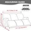 1/2/3 Seater Velvet Stretch Recliner Sofa Cover  Relax Armchair Slipcover Elastic All-inclusive Reclining Sofa Protector 2