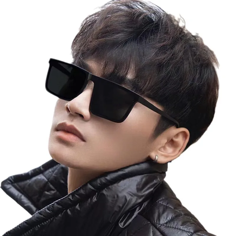 Premium Men's UV Protection Square Frame Sunglasses - New 2025 Fashion Style