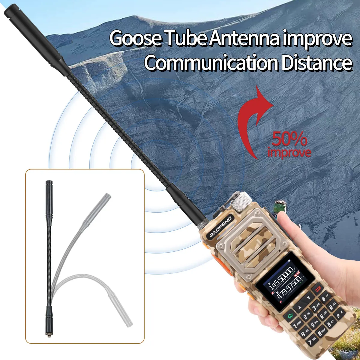Baofeng UV-25 Walkie Talkie Air Band Long Range UHF VHF AM Wireless Copy Frequency 999CH  NOAA Type-C Charger Ham Two Way Radio 6