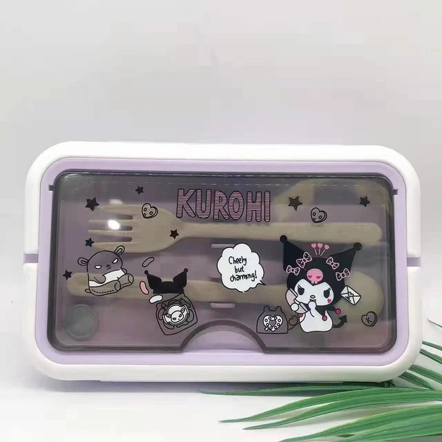 Roffatide Cartoon Melody Kuromi Cute Printed All-in-One Bento Boxes with  Handle Kawaii 4-Point Lock …See more Roffatide Cartoon Melody Kuromi Cute