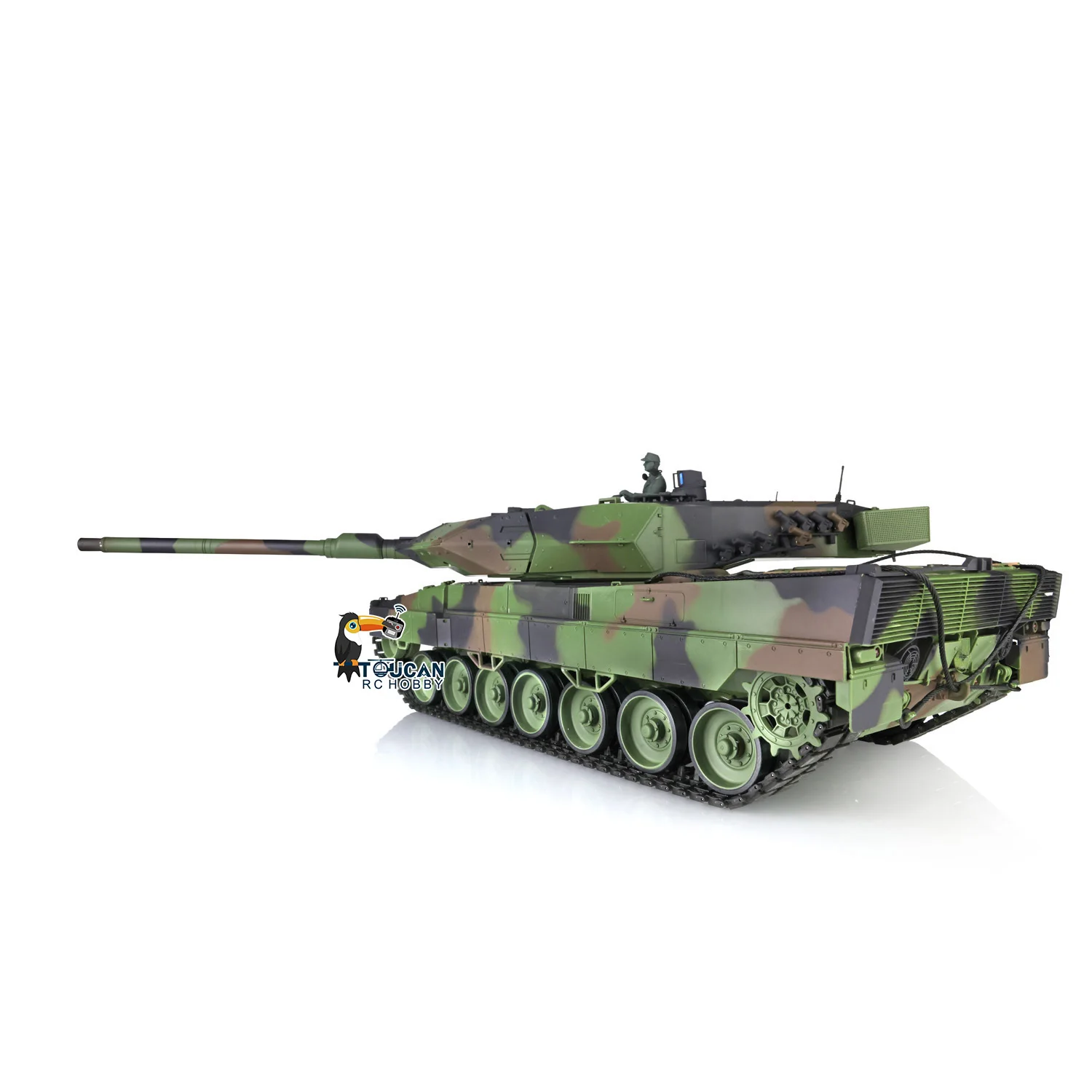 토이즈 헝롱 1/16 7.0 플라스틱 레오파드2A6 RC 탱크 3889 W/ 360 ° 포탑 배럴 리코일 레디 투 런 자동차 모델(남아용) TH17576