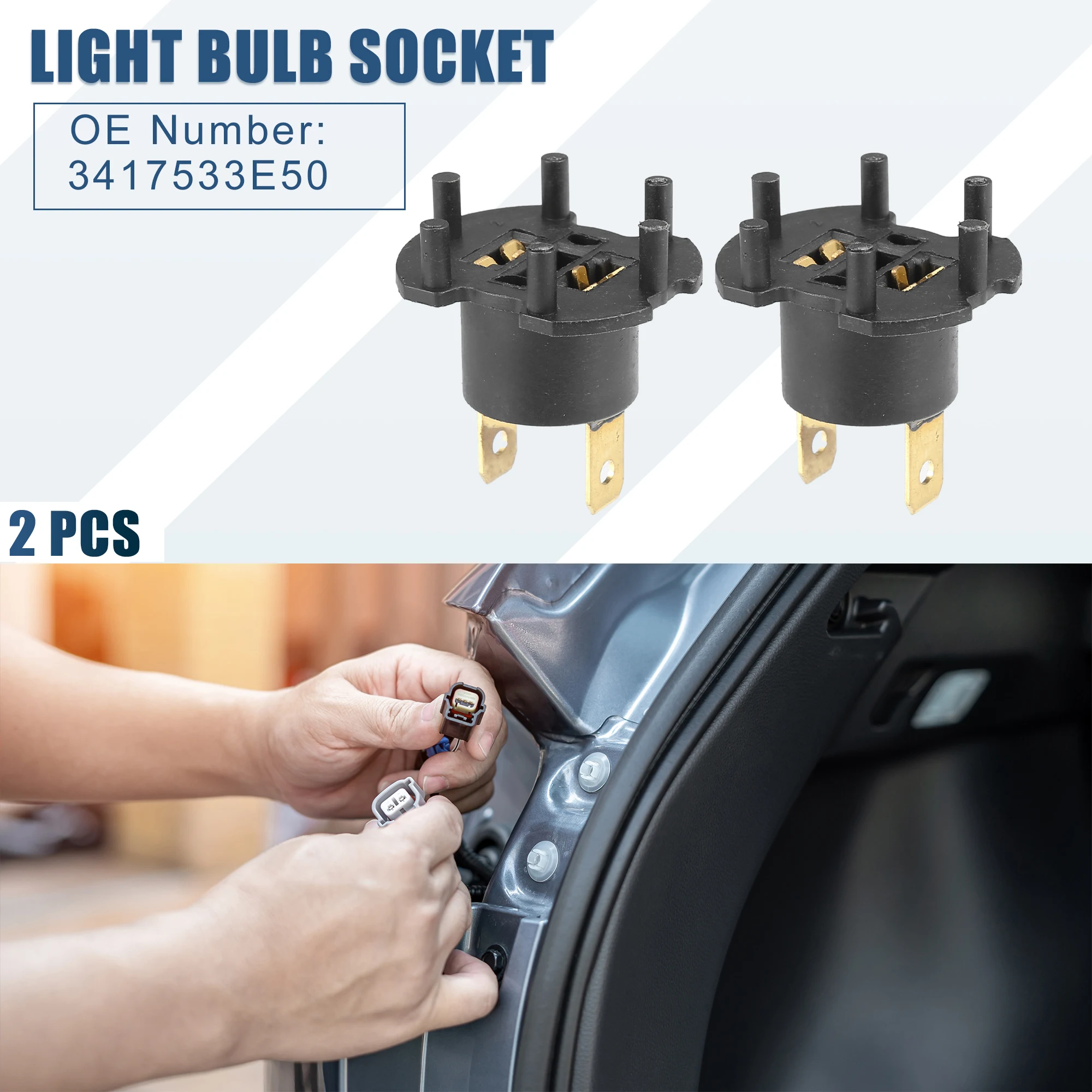 

X Autohaux 2pcs Turn Signal Light Bulb Sockets No.3417533E50 for Suzuki Grand Vitara 2006 2007 2008 2009 2010 2011 2012 2013