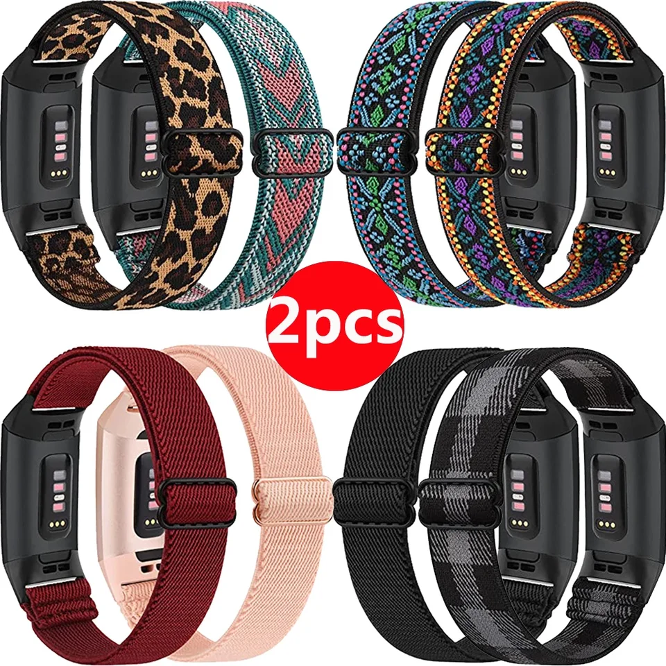 Cinturino Sportivo Fitbit Charge 5 Nylon Blu - Massimo Comfort Skin