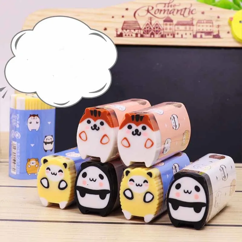 1 Piece Lytwtw's Stationery Animals Cat School Supplies Lovely Rubber Creative Novelty Kid Gifts Pencil Eraser pencil eraser eraser pen retractable eraser kneadable eraser eraser refillable pen biscuit eraser plasticine eraser