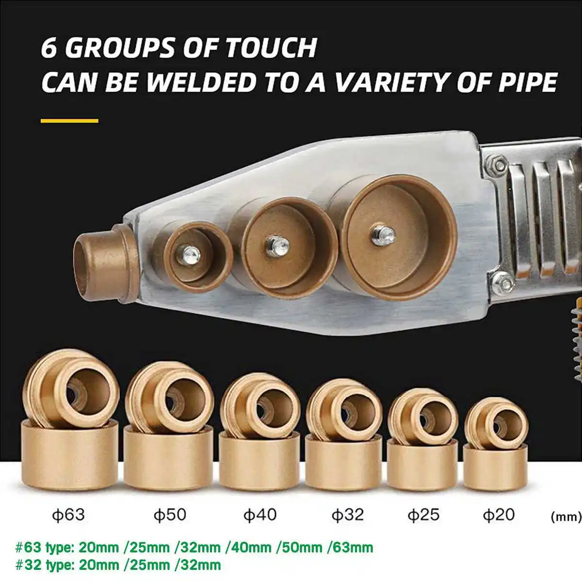 20-60mm Tube Welding Machine PPR PE PP Pipe Welding For Plastic Pipes PPR Welding Machine Water Pipe Welder for Heating PPR 3