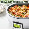 Intelligent electric frying pan, ceramic non stick pan, easy-to-use LED display screen 4