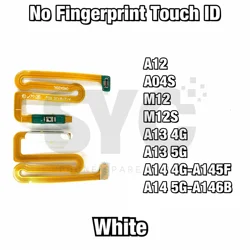 Universal Power Button Flex Cable Side Key Switch Control Without Fingerprint Sensor (A12 White)