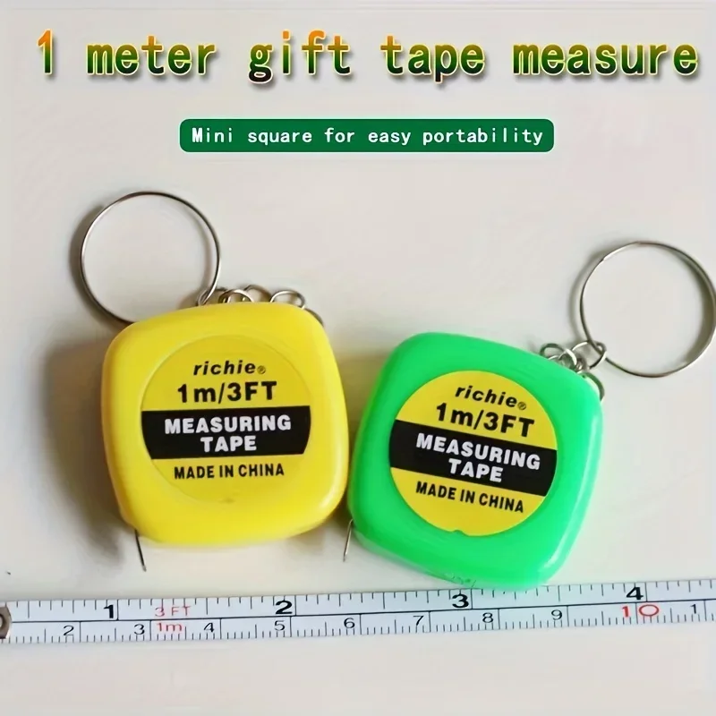 Retractable Soft Ruler Tape Measure With Keychain BodyMeasuring Tape Mini Portable Sewing Tailor Cloth Ruler Measuring 1pcs