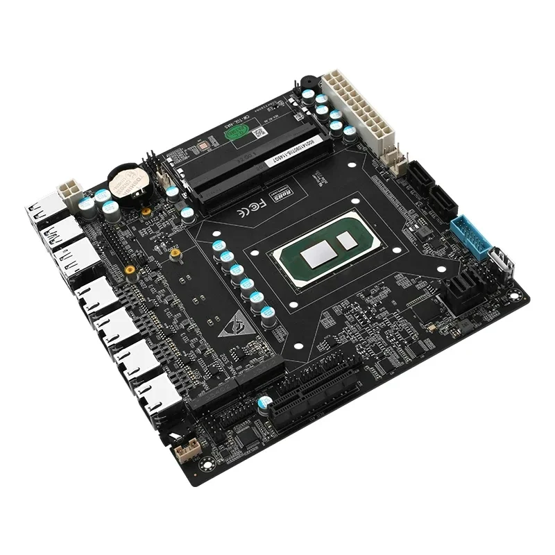 Intel 11th Gen 6 Bay NAS Motherboard i7 1165G7 i5 1135G7 i3 1115G4 4x i226 2.5G router Mini ITX mainboard 6xSATA M.2 NVMe PCIEx4 4