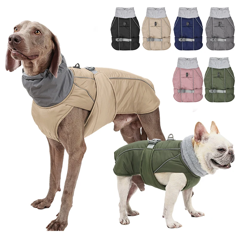 Hunde kleidung Luxus Winter jacke für kleine mittelgroße Hunde wasserdicht weich gepolstert warm Haustier Mantel Sicherheit reflektierende Hund Outfit