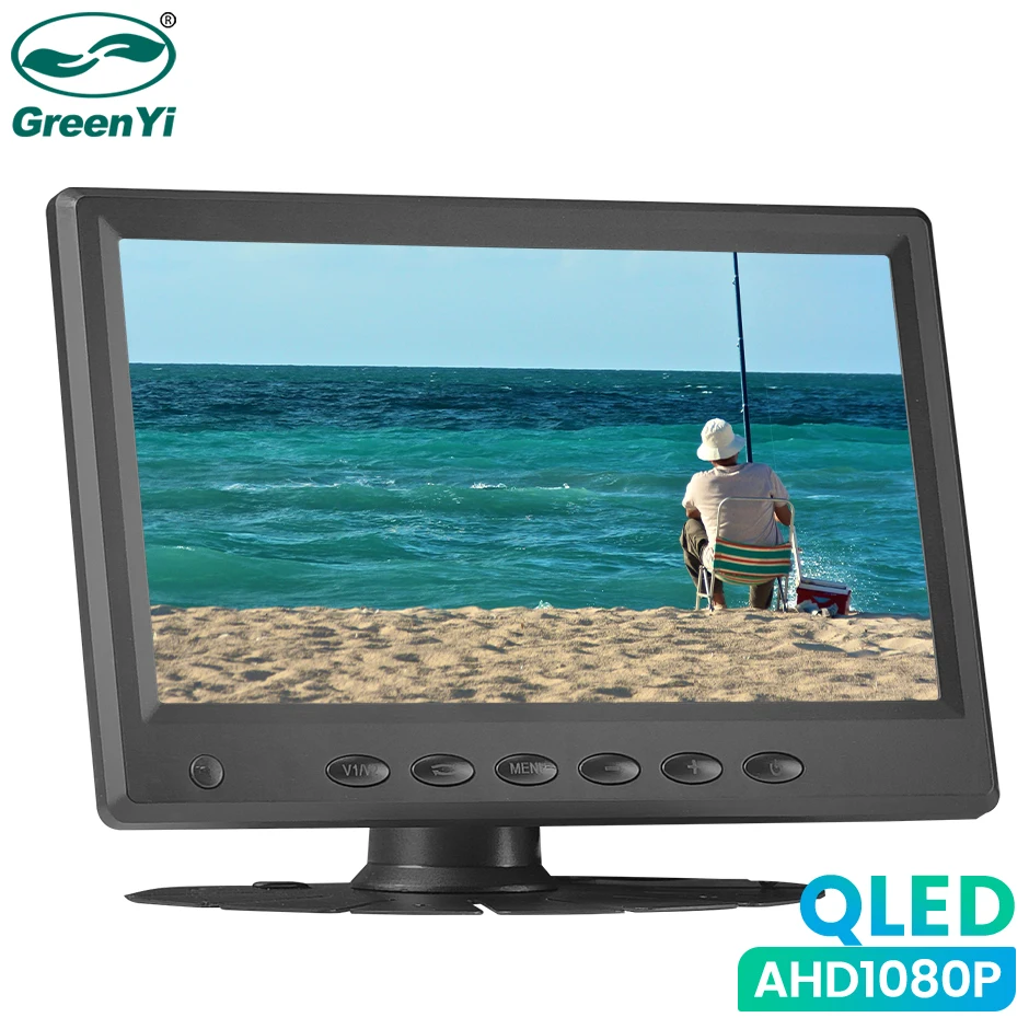 1800CD 7 Inch Fishing Monitor Ultra Thin Car Truck Bus Highlight Quantum Screen Parking Monitor car vga monitor