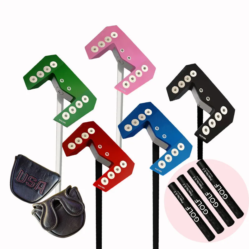 MEZZ.1 Golf Putter Black/Blue/Green/Pink Color Black Bull Automatic Balancing Club Face Return Putter 33 34 35inch