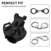 Universal Handcuffs Holster Shackles Cover 360° Rotation Cuffs Holder Waist Belt Clip Open Top Handcuff Case Outdoor Accessories 3