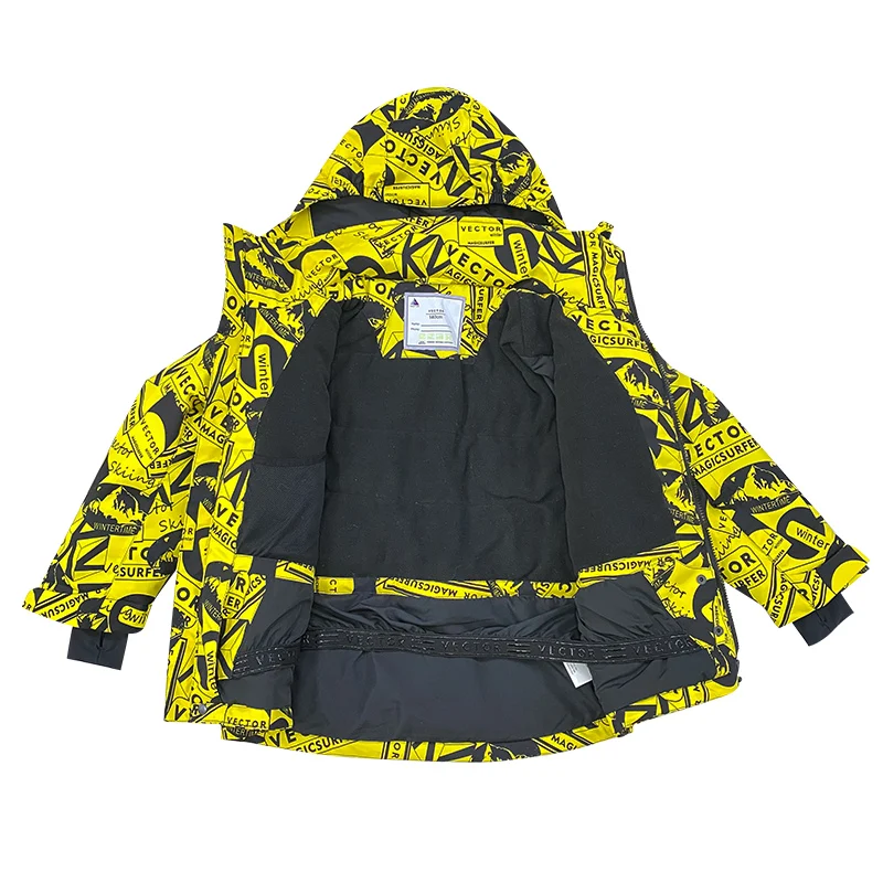 Boys Children Warm Snowsuit Hooded Ski Jacket Girls Waterproof Windproof Ski Suit Snowboarding Jacket And Pants