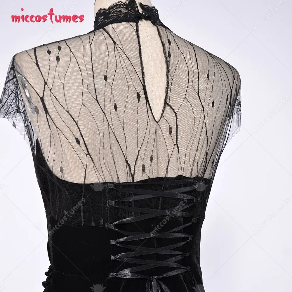 MicCostumes Ghost Bride Skeleton Cosplay Dress Halloween Costume