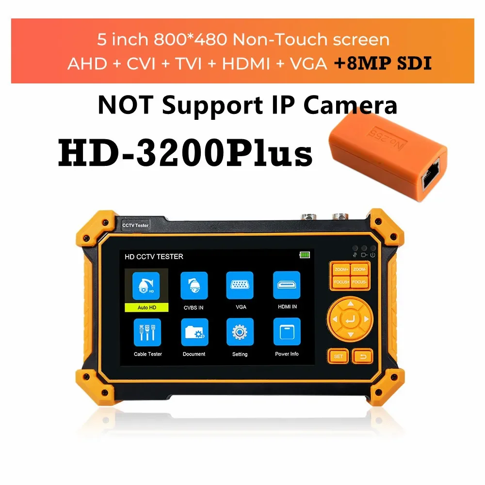 IPC-5200C Plus Tester per Telecamere IP con Monitor Touch Screen IPS da 5,4 Pollici, Supporto AHD/CVI/TVI/SDI/CVBS/IP - immagine 6