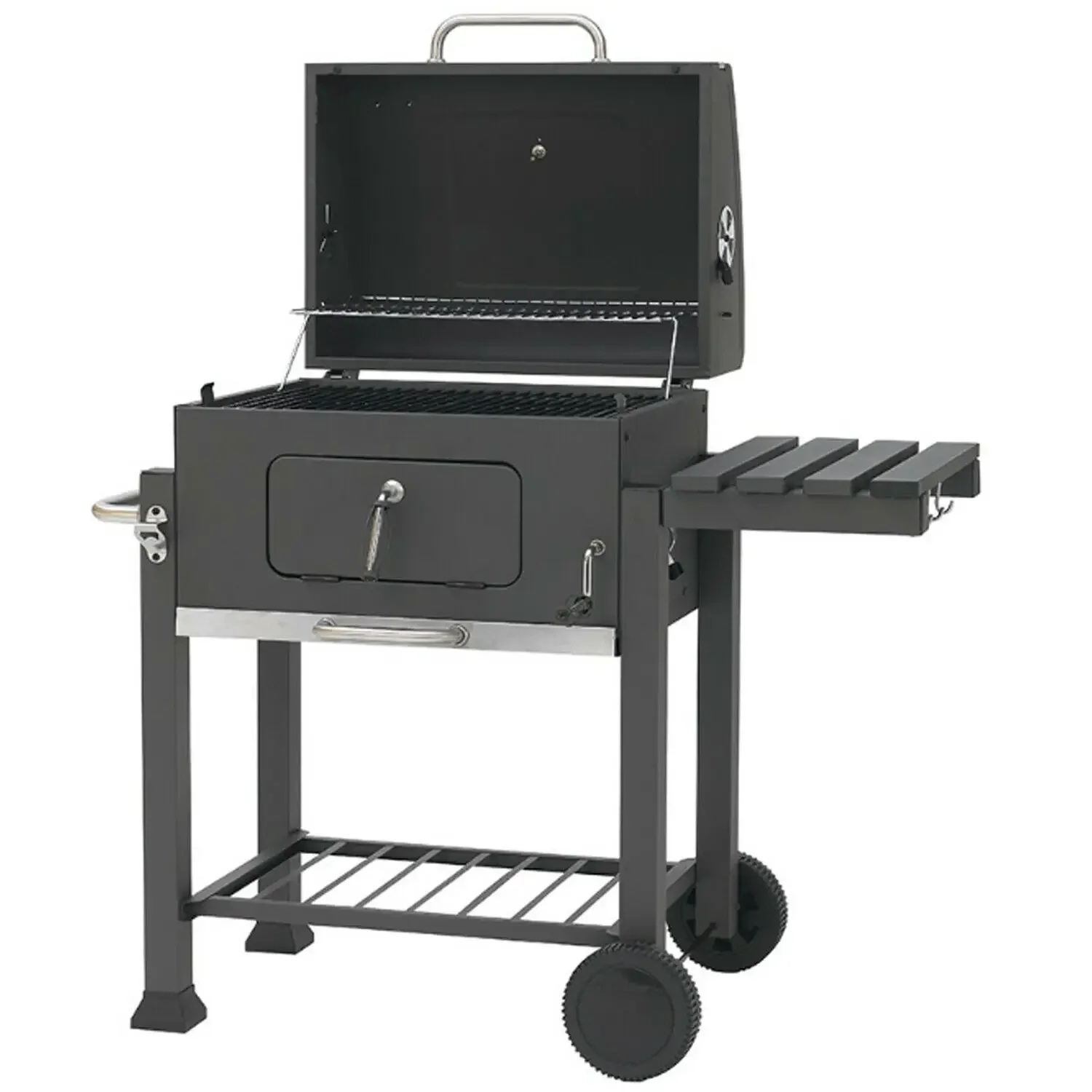 Oversize Charcoal Grill Easy Clean with Extra Large Cooking Area BBQ Grill For Outdoor Camping and Family Frends Gathering Black 3