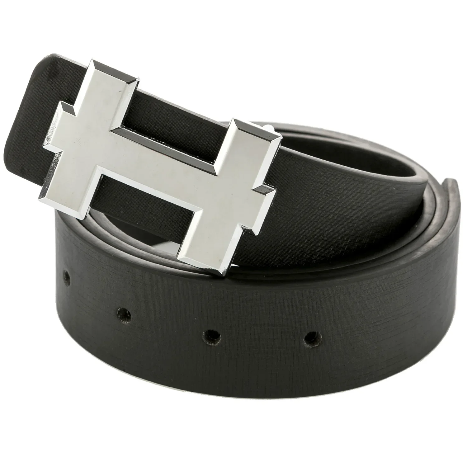 

Luxury 3.3cm width PU Leather Designer Brand Outdoor Military Belt Soft Real Sports Accessories Men and Women Black Belt
