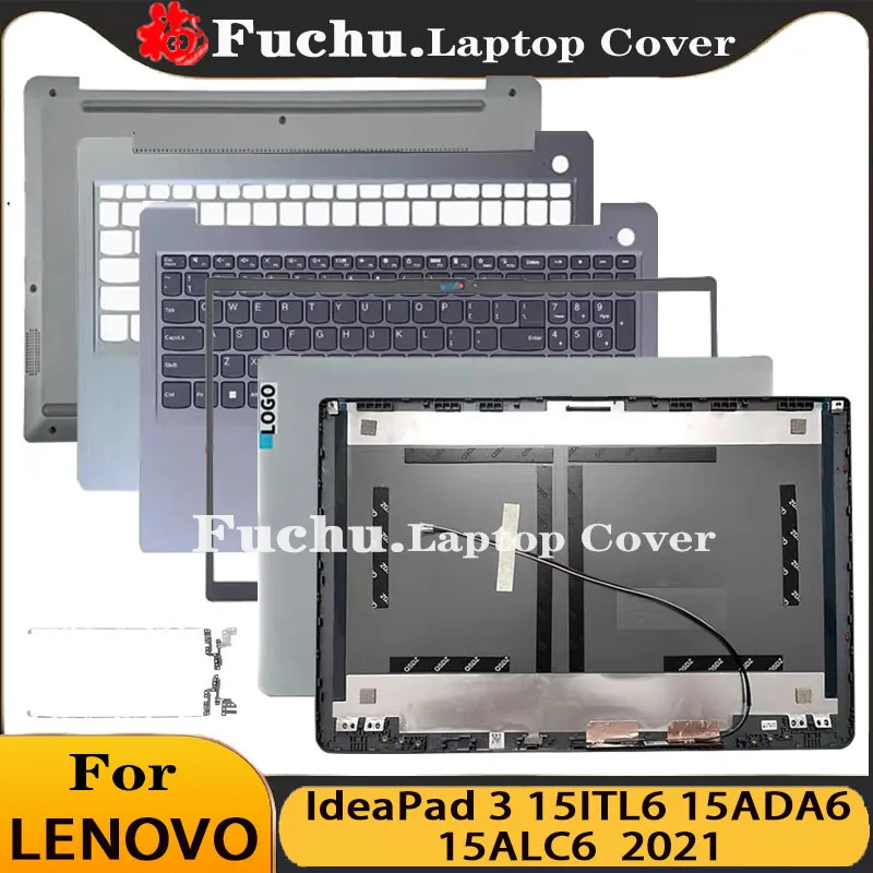 Kit Cover Posteriore + Cornice + Cerniere Per Lenovo ThinkBook 15IML IIL (Argento)
