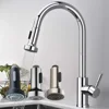 Kitchen Pull Out Faucet Sprayer Nozzle ABS Durable Water Saving Bathroom Basin Sink Shower Spray Head Multifunction Pull Head 2