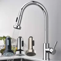 Kitchen Pull Out Faucet Sprayer Nozzle ABS Durable Water Saving Bathroom Basin Sink Shower Spray Head Multifunction Pull Head 2