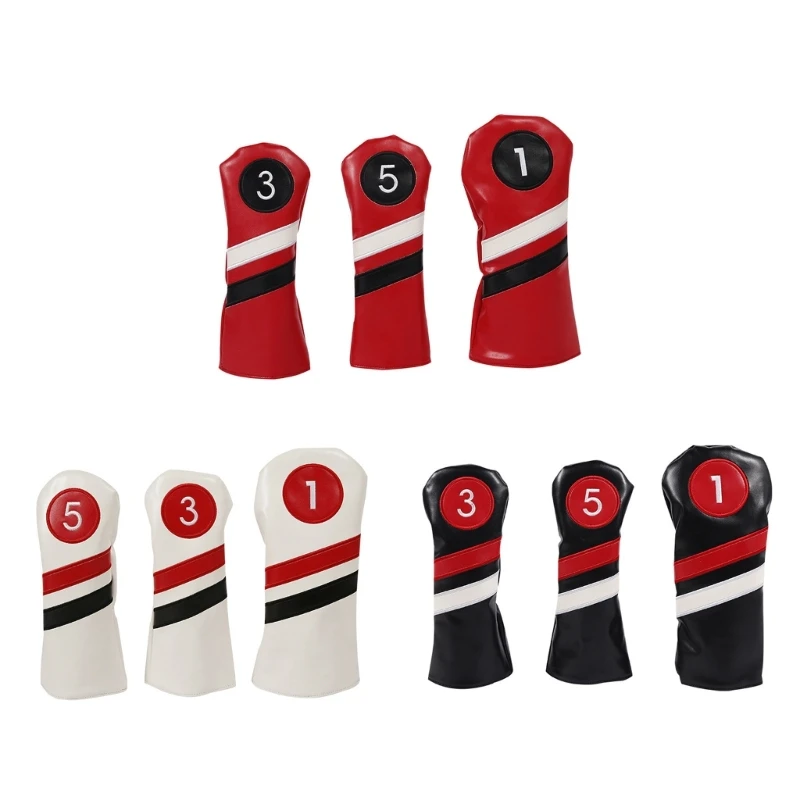 

Dropship Golf-Club Head Cover Driver/Fairway-Woods/Hybrid Headcovers Golf Accessories Fits All Fairway Driver and Clubs