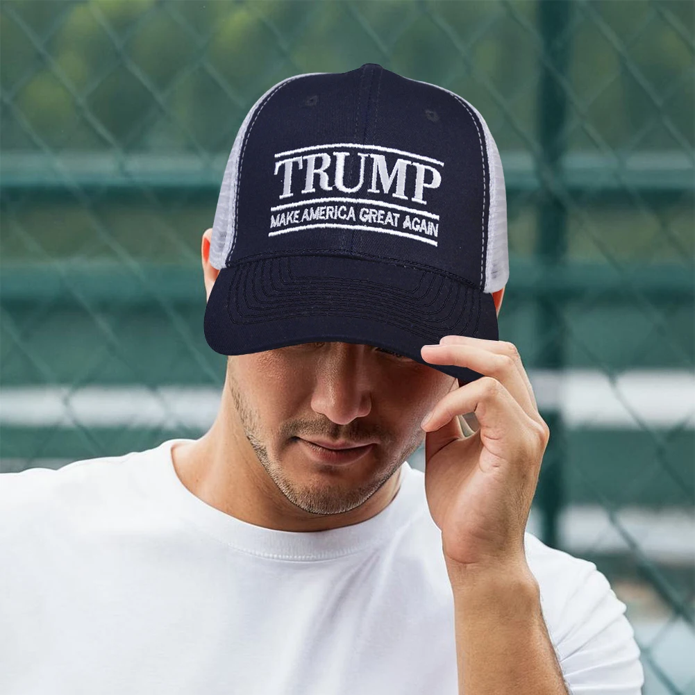 Trump Baseball Cap Duck Tongue Hat Adjustable Cycling Caps Make America Great Again 3D Embroidery Hat Breathable for Men Women
