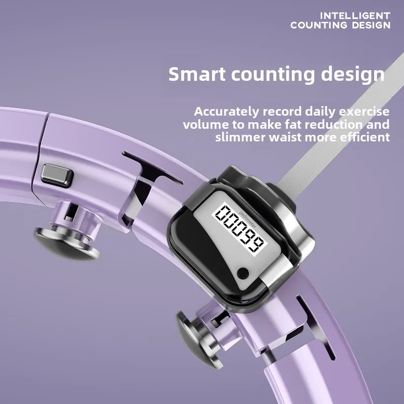 Mute Smart Counting Exercise Circle Female Weighted Fitness Thin Belly Equipment Splicing Artifact Will Not Fall Off