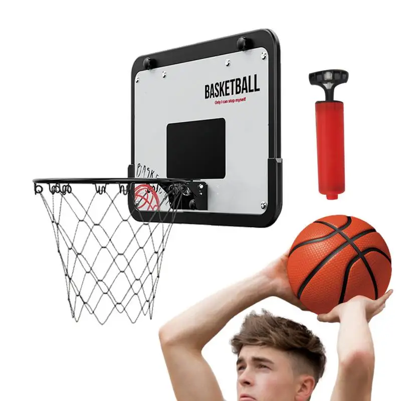 

Kids Foldable Basketball Hoop Foldable Overdoor Basketball Hoop With Suction Cup Toy Basketball Equipment For Fireplace Garage