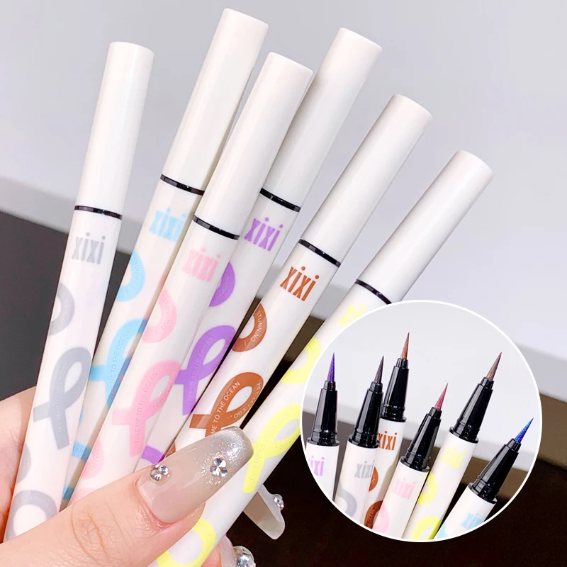 

Punk Metallic Glitter Eyeliner Pen Shiny Liquid Eye Shadow Pen Long Lasting Brighten Eyes Sparkling Eye Makeup Cosmetics Tools