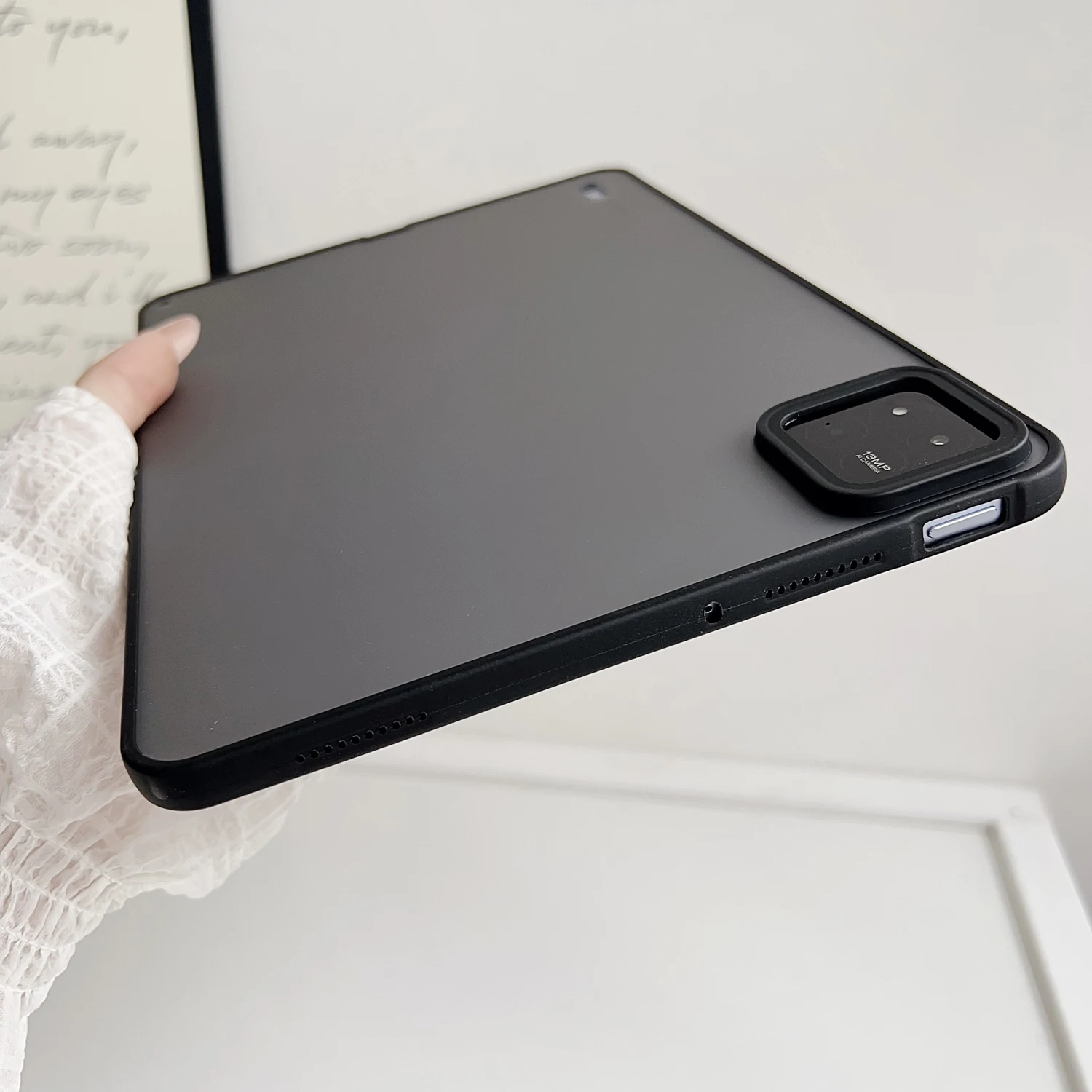 Translucent Matte Shockproof Tablet Case - Hard Protective Cover