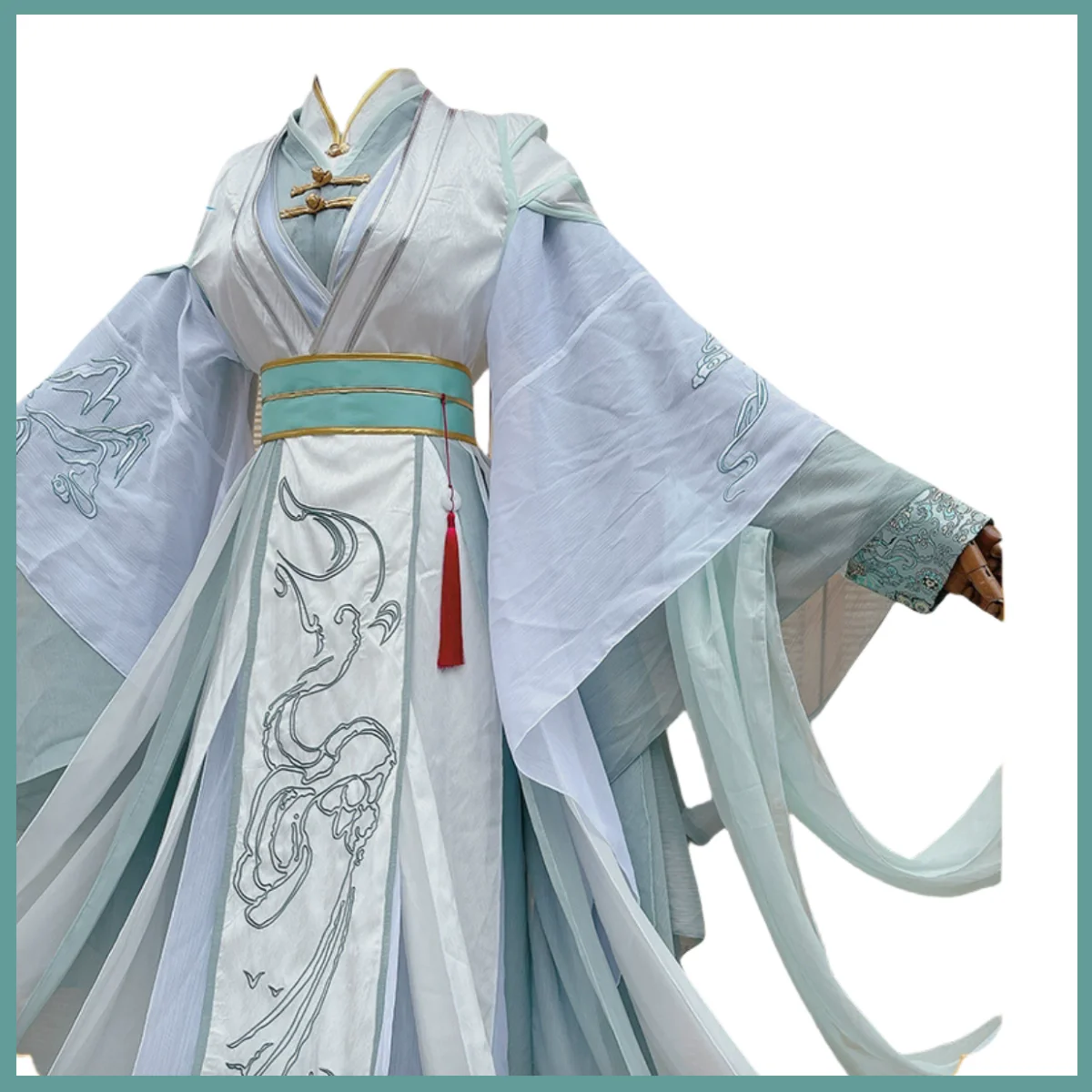 Tian Guan Ci Fu Xie Lian White Hanfu Cosplay Costume
