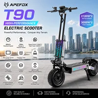 Trottinette électrique adulte EU APEFOX T90 4200W à double moteur, pliable, 60V 31.2AH, pneus tout-terrain de 13 pouces, trottinette électrique tout-terrain 1
