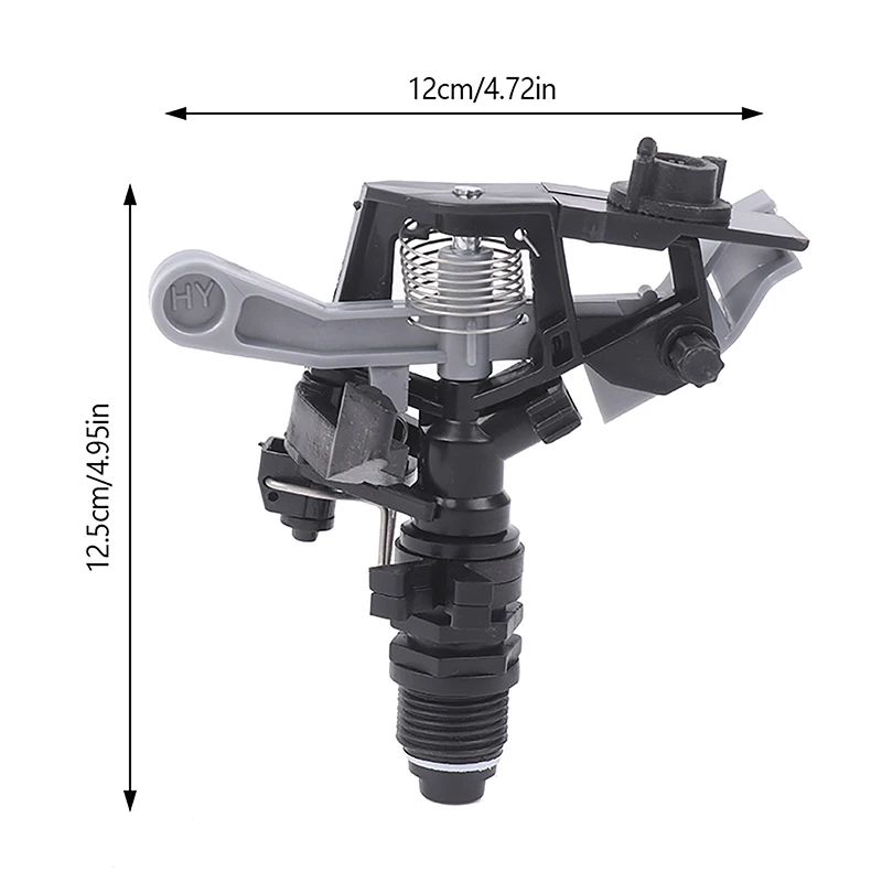 Adjustable Rocker Impact Sprinkler 1/2" for Lawn Irrigation