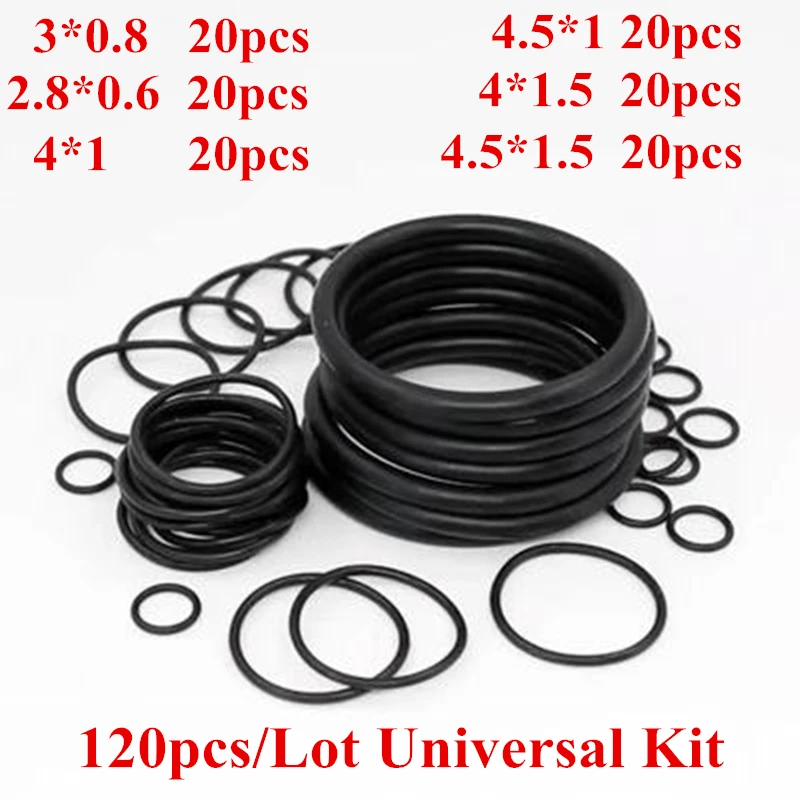 New 120pcs/Set & 70pcs/Set Anti Gas Leak Assortment Rubber O-Ring Seals Washers Gasket For Dupont & Other Famous Brand Lighter 4