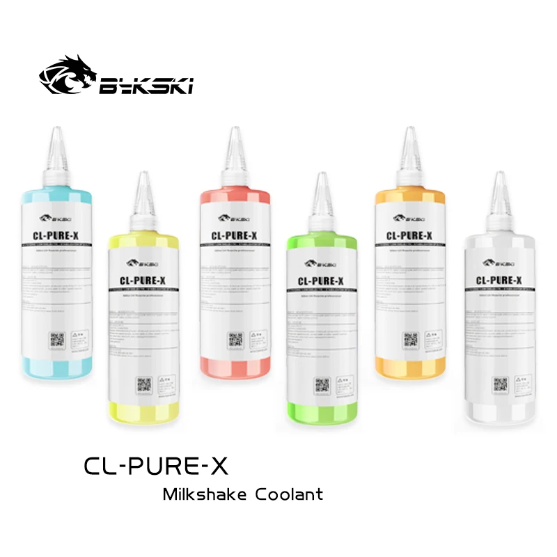 Bykski-líquido Térmico Anti-corrosão para pc Water Cooling System Computer Coolant Milkshake Blue Green Yellow Cl-pure-x 500ml