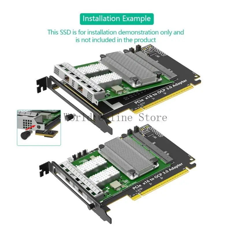 서버 87HC용 산업용 PCIe 5.0 X16 OCP NIC3.0 네트워킹 어댑터 카드