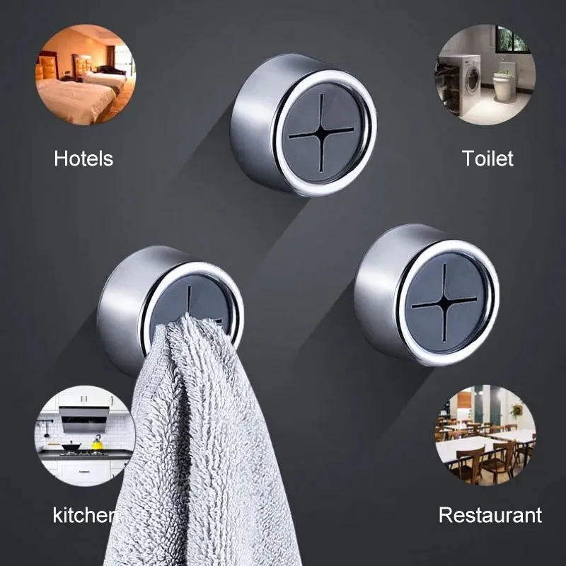 3-Pack Self-Adhesive Dishcloth and Towel Hanging Clips for Kitchen and Household Use