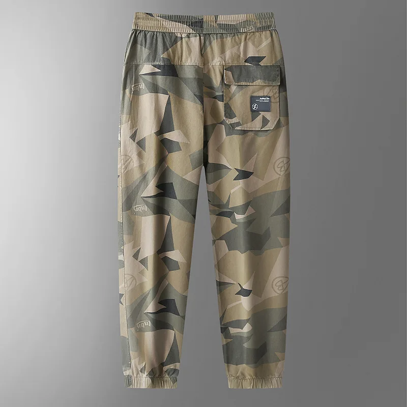 New Arrival Fashion Suepr Large Spring and Autumn Men's Elastic Waist Camouflage Casual Leggings Plus Size L-3XL 5XL 6XL 7XL 8XL