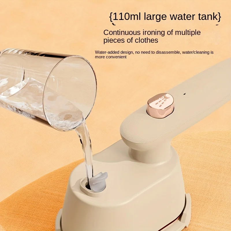 1pc Portable Mini Steam Iron Handheld Foldable Rotating Ironing Machine Remove Wrinkles And Iron On Clothes Machine Suitabl