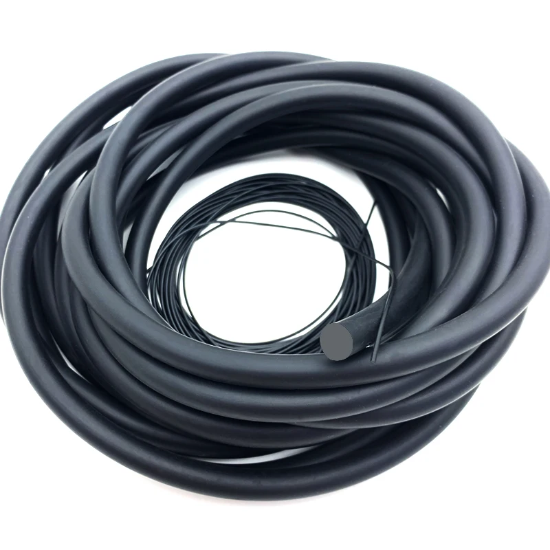 Dia 2 2.5 2.65 3 3.5 4 4.5 5-10mm Solid Black NBR Sealing Strip Oil Resistance Nitrile Rubber Round Strip NBR 2/5/10M nbr sealing strip