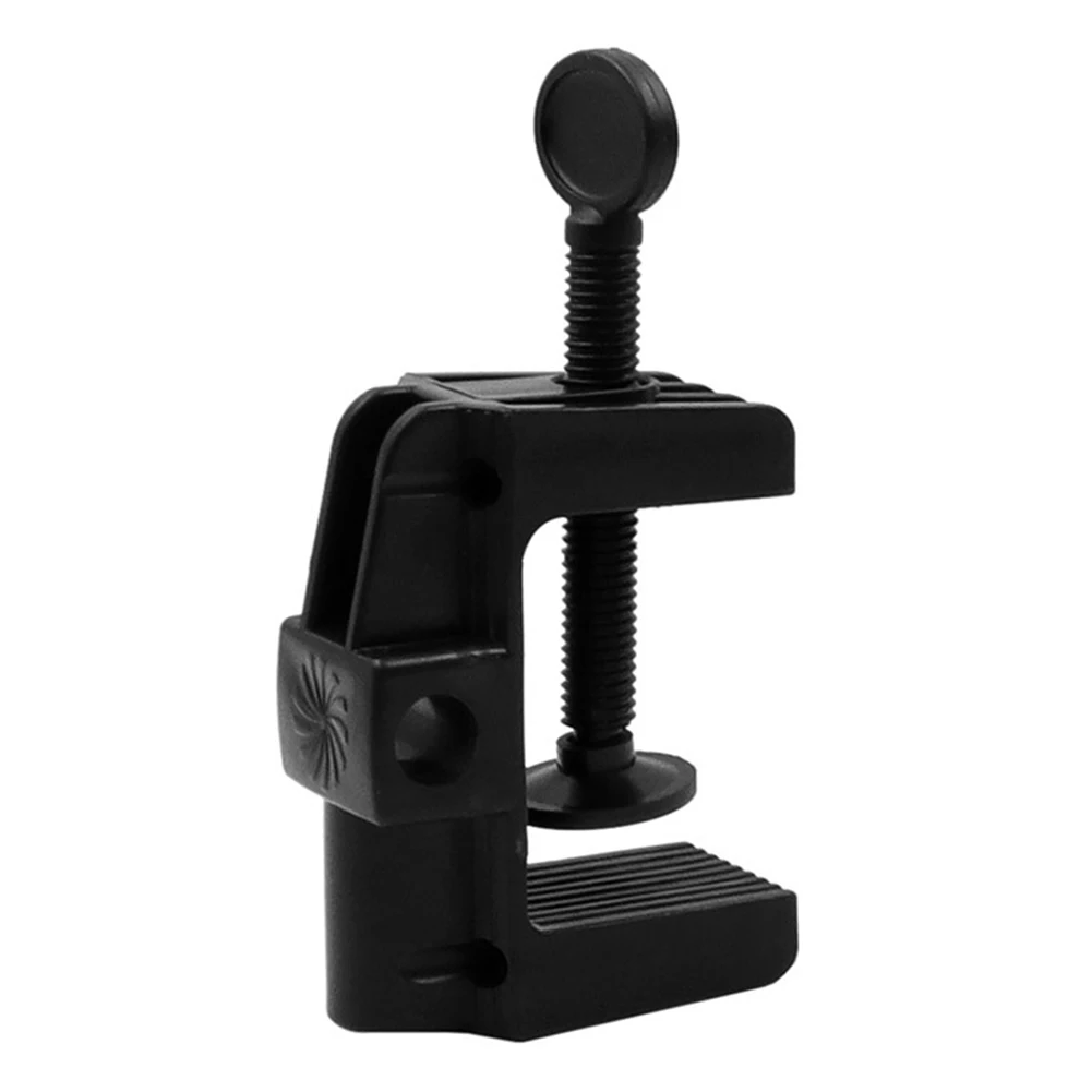 Cantilever Bracket Clamp Non-Slip Broadcast Mic Stand Clamp C Shape Horse Buckle Clip for Microphone Desk Lamp Ringlight