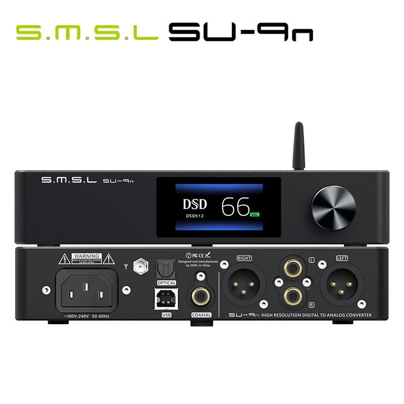 SMSL SU-9n 디코더 블루투스 5.0 ES9038Pro DAC DSD512 PCM768kHz/32Bit USB 밸런스 디코더 SMSL SU-9 SU9N