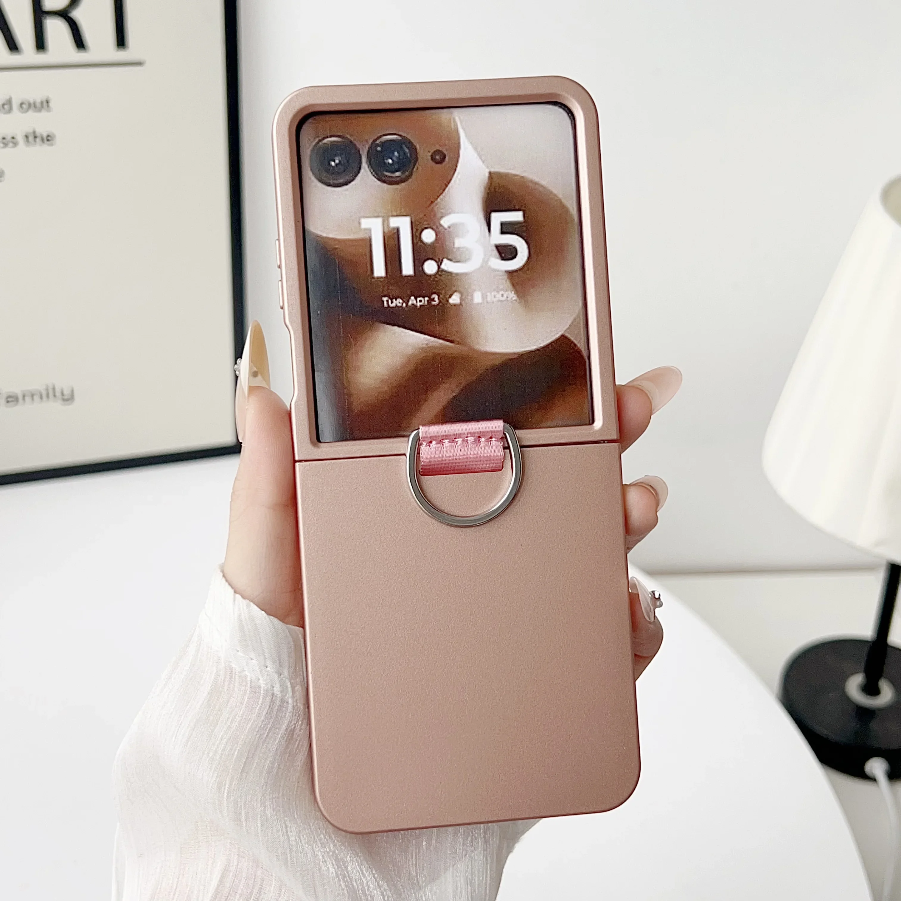 Ultra-Thin Matte Ring Case - Skin-Friendly Folding Protective Cover