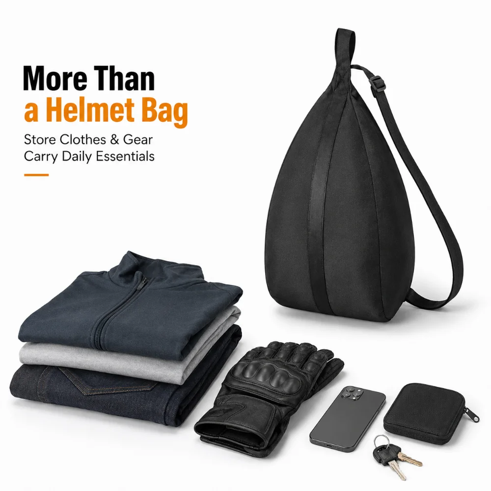 Motorcycle Touring Gear Bag Large Capacity Helmet Storage Shoulder Bag for Full Face Helmet Clothes Riding Equipment Moto Travel